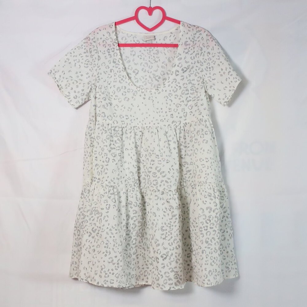 Target A New Day white leopard trapeze dress - Size X-Small (runs large) (SMC15)
